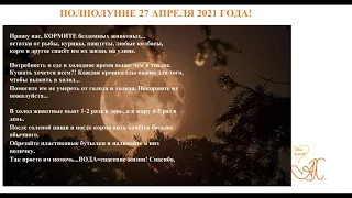 Полнолуние 27 апреля 2021 года для всех Знаков Зодиака!