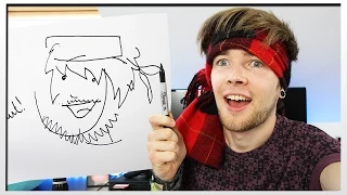 DRAWING THINGS BLINDFOLDED!!