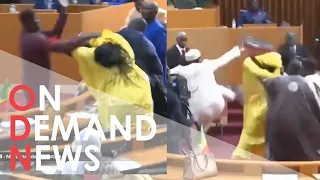 Dramatic BRAWL Breaks Out in Senegal Parliament