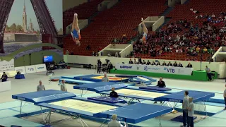 Netherlands (NED) W - 2018 Trampoline Worlds, St. Petersburg (RUS) - Qualification Synchro R1