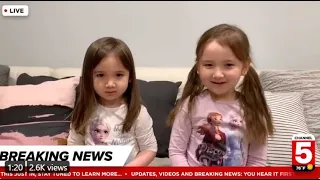 Adorable girls channel DC meteorologist in 'breaking' news report | FOX 5 DC