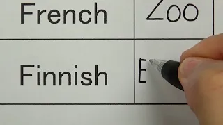 Finnish is a little funny