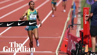Gudaf Tsegay breaks women's 5000m world record by nearly five seconds