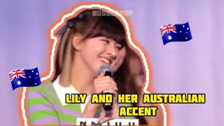 Lily when she speaks english with aussie accent ft. NMIXX