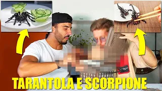 MANGIAMO GLI INSETTI PIÙ PERICOLOSI E DISGUSTOSI DEL MONDO - LA TARANTOLA E LO SCORPIONE VELENOSO!