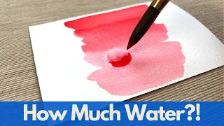 Easy Water Control Tips - Improve Watercolor Consistency & No More Puddles