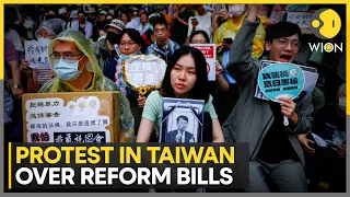 Tens of thousands protest against contentious Taiwan parliament reforms | Latest News | WION