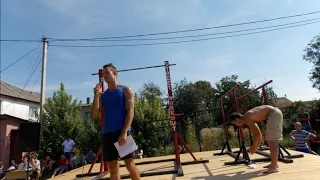 30.08.2015/STREET WORKOUT у Великому Бичкові.Частина №1.І показовий виступ Юрія Мойсенюка