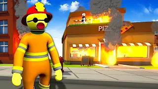 I Got a Job as a FIREFIGHTER in SOS OPS!