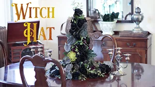 Witch Hat Halloween Floral Centerpiece - Halloween Decorating