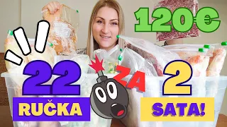 🤯22 Ručka za SAMO 2 SATA❗Freezer Meals for a Month🔉Subtitles