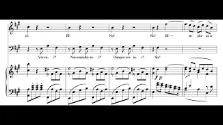 Crudel Perche finora (Le nozze di Figaro - W.A. Mozart) Score Animation