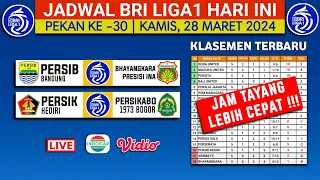 Jadwal BRI Liga 1 2024 Hari ini Live Indosiar - Persib vs Bhayangkara - Klasemen Terbaru Liga 1 2024