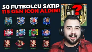 50 TANE FUTBOLCU SATIP 115 GEN ICON SATIN ALDIM!! Fifa Mobile