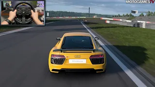 Gran Turismo 7 - 2016 Audi R8 Coupé V10 plus | Thrustmaster T300RS Gameplay [PS5]