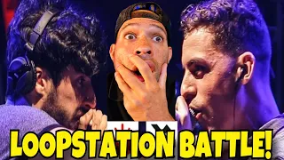 American Rapper FIRST time EVER watching MB14 vs SARO | Grand Beatbox LOOPSTATION Battle 2017