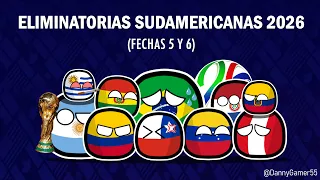 Resumen | Eliminatorias Sudamericanas 2026 (Fechas 5-6) | Countryballs