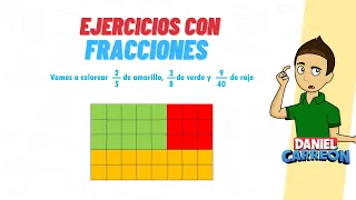 Colorea 2/3 de la imagen - EJERCICIOS CON FRACCIONES - Super fácil - Para principiantes