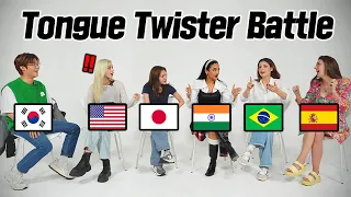 People Try Hardest Tongue Twister Around The World (India, Spain, Brazil, The US, Japan, Ghost9)