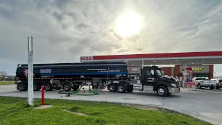 The Ultimate Fuel Station Refill Experience: Witnessing the Massive Refueling Operation!