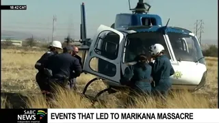 Events that led to Marikana Massacre
