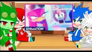 Sonic Boys react to Sonic Girls playing with fire 🔥 MMD //Gacha Club//