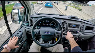 2023 Ford Transit Custom [2.0 TDCI 130HP] |0-100| POV Test Drive #1670 Joe Black