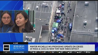Boston Mayor Michelle Wu provides update on Mass and Cass cleanup