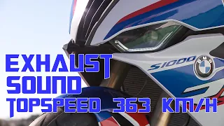 Exhaust Sound BMW S1000RR 2020 | Top speed 363 km/h GPS