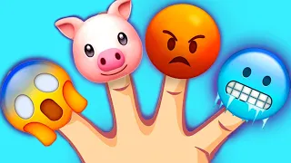 Emoji família dedo + mais Canções infantis e canções de ninar