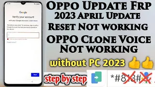 Oppo Update 2023 All Frp Boom bypass/Oppo A16 Frp Bypass Reset not working Fix