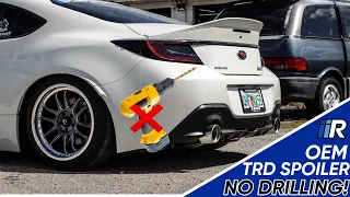 2022 BRZ/GR86 TRD Spoiler Install (No Drilling Method)