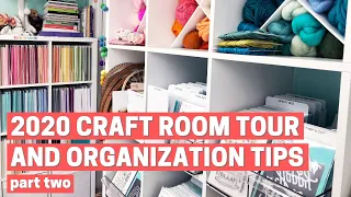 2020 Craft Room Tour and Organization Tips, part 2