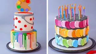 Creative and Beautiful Colorful Cake Decorating Ideas | The Best Rainbow Cake Recipes | So Tasty