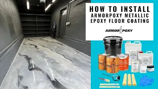 How To Install Metallic Epoxy Floor Coating | Armorpoxy