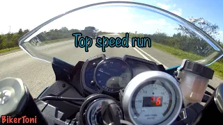 Zx6r top speed run