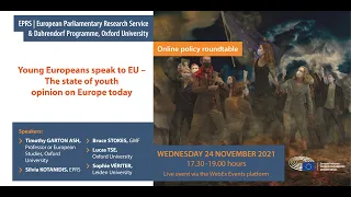 EPRS policy roundtable: Young Europeans speak to EU: The state of youth opinion on Europe today