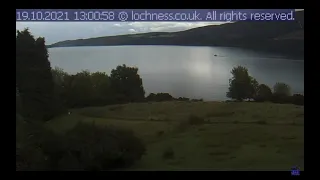 Loch Ness Monster sighting 19/10/21 at 13.00pm  viewed on Webcam. 2nd part of the Sighting.