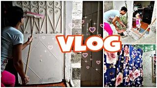 🌟 OTRO VLOG CASERO;EN ESTE DÍA: LAVANDO EL PISO, PUERTA Y MI BAÑO 🚽/ 😁🥹