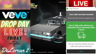 VeVe Drop Day LIVE - Flying DeLorean NFT Drop! Back To The Future 2 Hovering NFT! Good Luck!