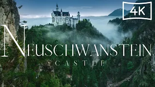 Neuschwanstein Castle Germany Aerial View 4K | Blue Moon Universe |