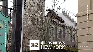 Roof of historic Connecticut church partially collapses