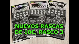 ESPECIAL NUEVOS RASCAS PLATINUM DE 10 EUROS - RASCO 3 INVERSIÓN DE 30 EUROS