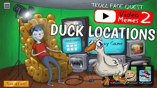 Troll Face Quest: Video Memes 2 ALL DUCK LOCATIONS