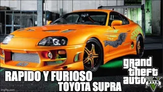 Toyota Supra de Brian O'Conner, Auto de Rapido y furioso GTA V online