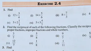 Class 7 Maths Chapter 2 l NCERT EXERCISE-2.4 l Fraction and Decimal l CBSE Board l Solution l 7th