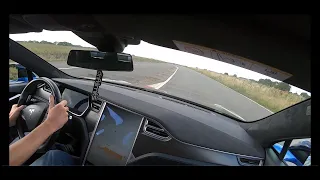 Tesla Model S P90D POV Ride At Drift Limits