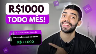 NUBANK QUANTO INVESTIR PARA RECEBER R$1.000 REAIS POR MÊS - CONTA CORRENTE E CAIXINHAS