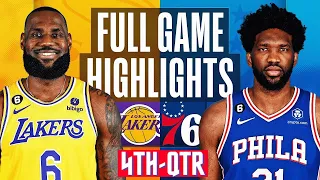 Los Angeles Lakers vs Philadelphia 76ers HIGHLIGHTS 4th - QTR HD | 2024 NBA season | 3/22/2024
