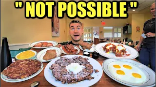 "IT'S TOO MUCH" TEXAS'S BIGGEST BREAKFAST CHALLENGE (Mukbang With Eating Sounds) | Only 22 Minutes?